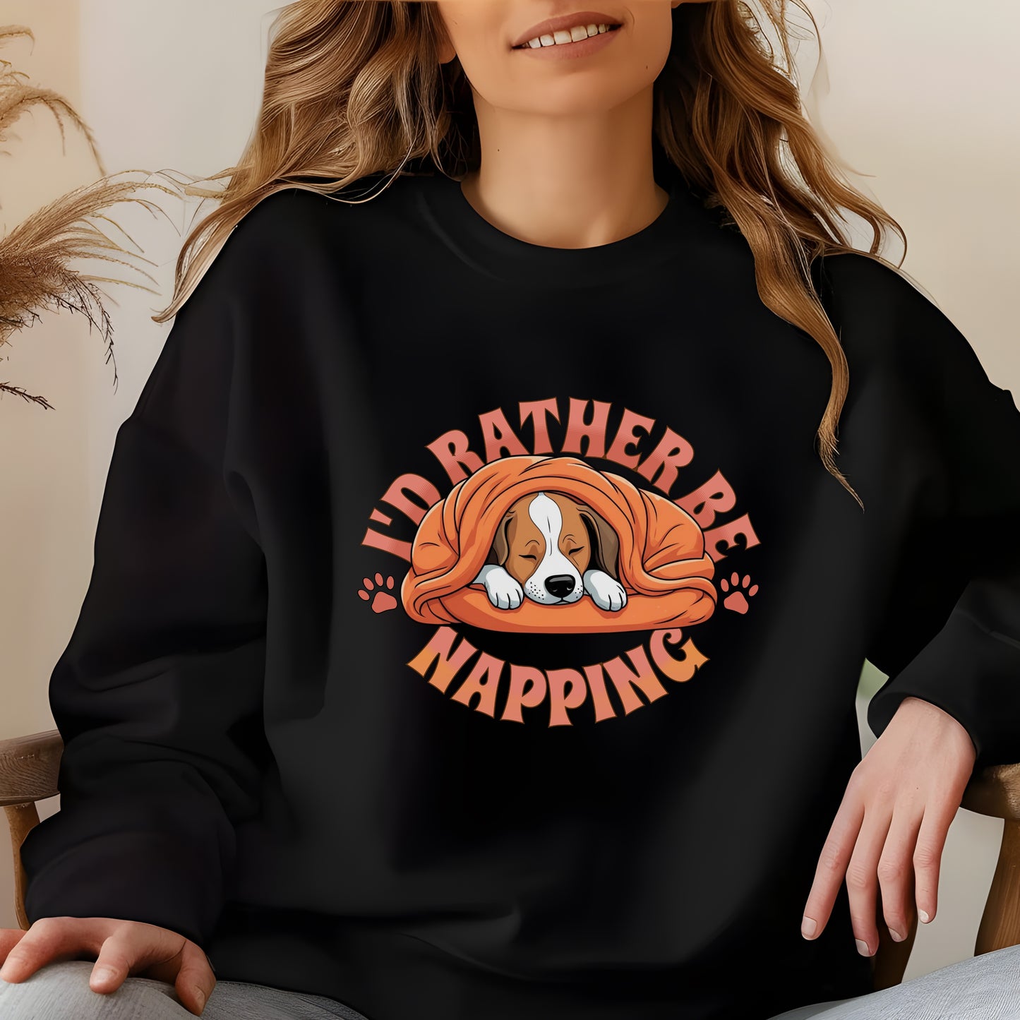 I'd rather be napping sweatshirt