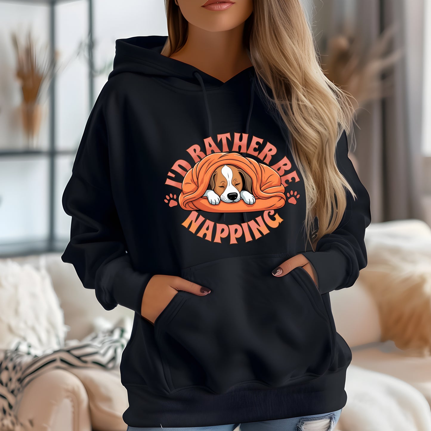 I'd rather be napping hoodie