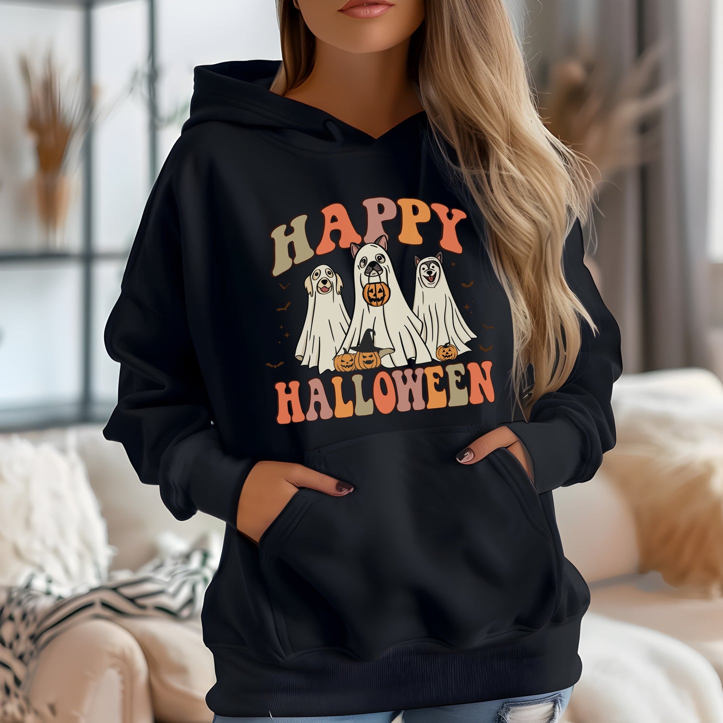 Happy Halloween Spooky Dog Hoodie