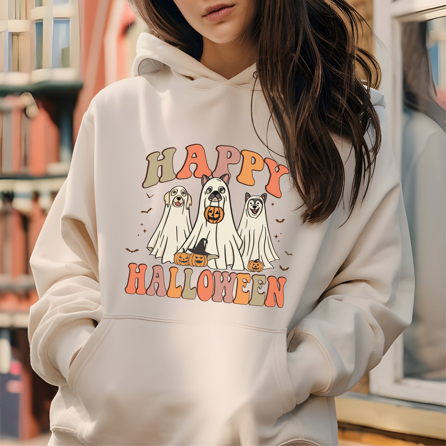 Happy Halloween Spooky Dog Hoodie